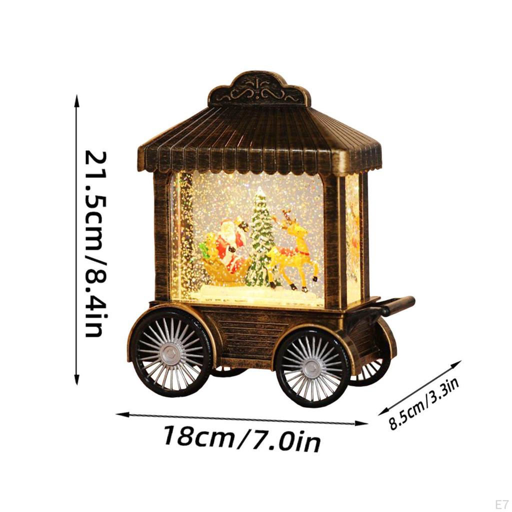 Christmas Snow Globe Decorative with 8 Songs Decoration for Party Table Centerpiece