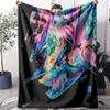 Abstract Paint Swirl Throw Soft Flannel AC Blanket Lightweight Summer Nap Throw Cozy  Blanket for Sofa Bed Travel Home