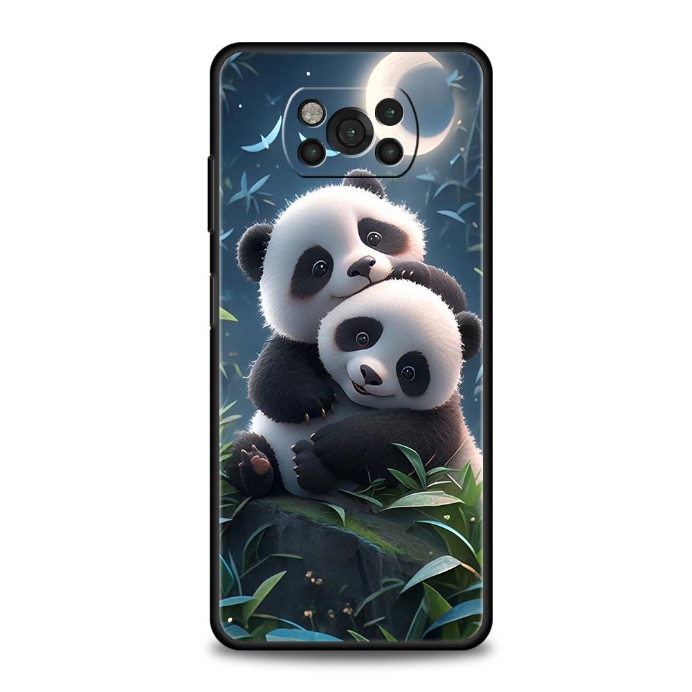 Baby Panda Phone Case Cover for Xiaomi Poco F7 Ultra F6 F5 F4 F3 X6 X5 X4 X3 NFC C51 C55 M4 GT 5G Soft TPU Shell Fundas Capas
