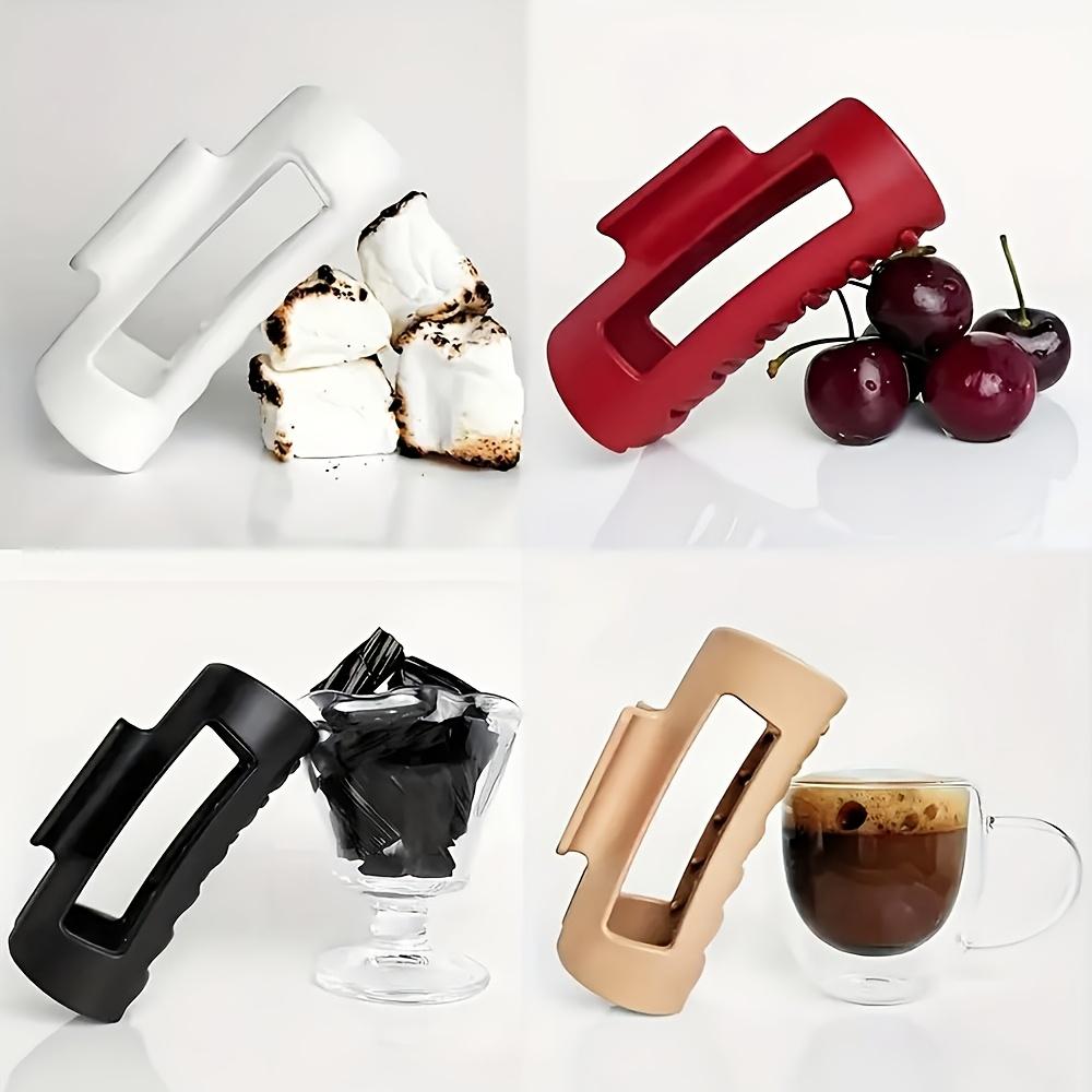 1pc Non-Slip Shark Hair Clips - Heavy-Duty Hold Hair Clamps with Serrated Grip, Multi-Color (White/Black/Red/Brown/Tan) for Braids, Ponytails, Buns