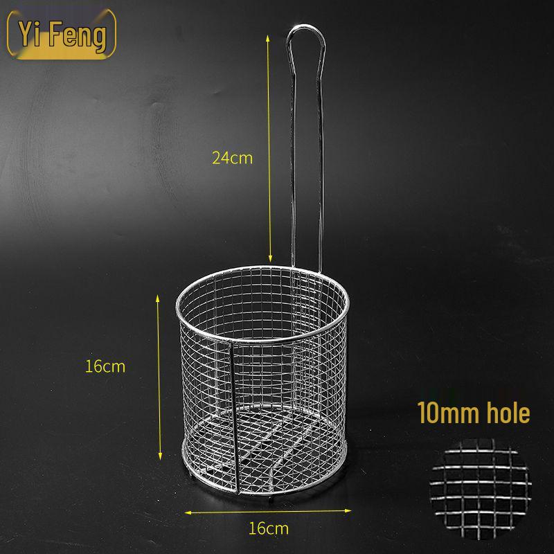 304 Stainless Steel Frying Basket for Electric Fryer - Oil Control, Thickened Design for Frying Skewers and French Fries