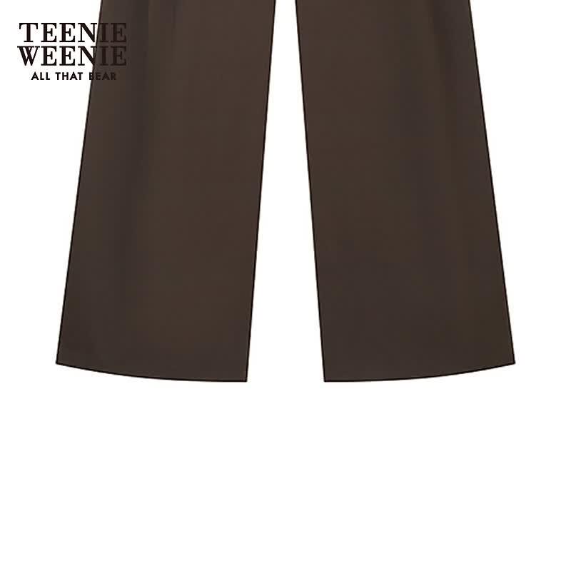 Teenie Weenie Women's High-Waisted Pleated Cocoon Trousers