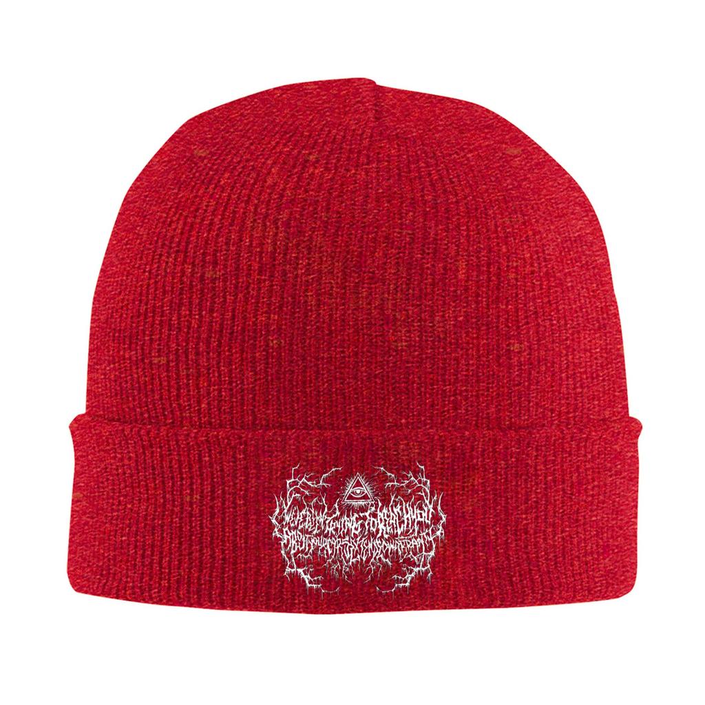 Death Metal Logo Warm Knitted Cap Winter Knit Bonnet Hat Skullies Beanies Hip Hop Caps for Unisex