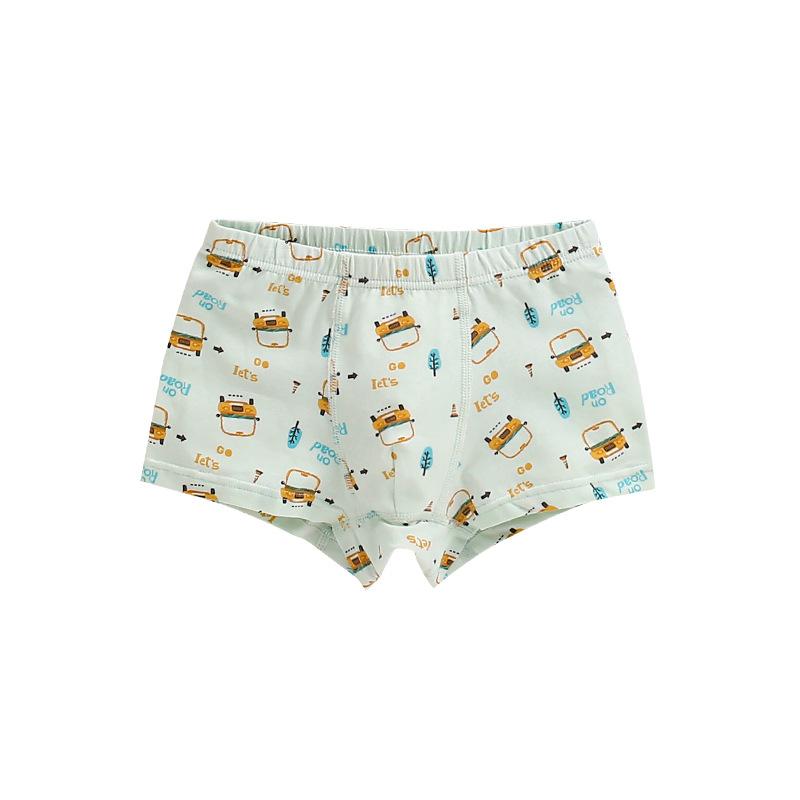 5pcs Boys Cotton Boxer Briefs, Class A Cotton, No Wedgie, Comfort Big Kids Daily Underwear Shorts