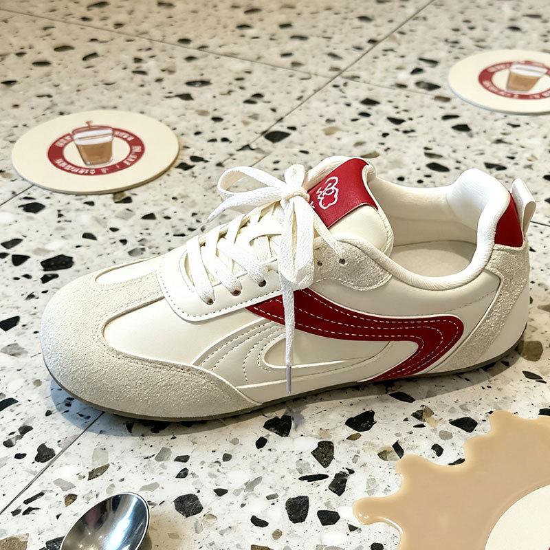 Retro color matching German training shoes women's spring and autumn 2025 new popular versatile white shoes casual sports shoes board shoes