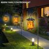 Solar Flame Lantern Vintage Outdoor Waterproof 20LED IP65 Solar Powered Garden Decor Landscape Lighting for Patio Yard Pathway