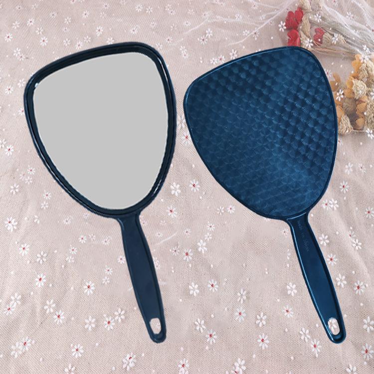 

Базовые решения Ручные зеркала с пластиковой ручкой Версия мультяшного макияжа Мини Портативное ручное зеркало для одинокой девушки Мило чёрный