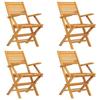 VidaXL Ensemble à Dîner de Jardin 5 pcs, Ensemble à Manger avec Table et Chaise, Ensemble de Salon, Meubles de Terrasse, 3155013