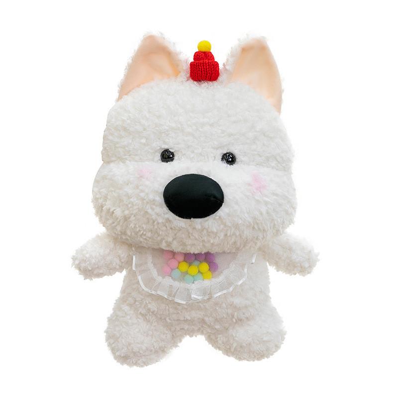 Highland Bowknot West White Terrier Plush Toy Cartoon Animal Child Scene Doll