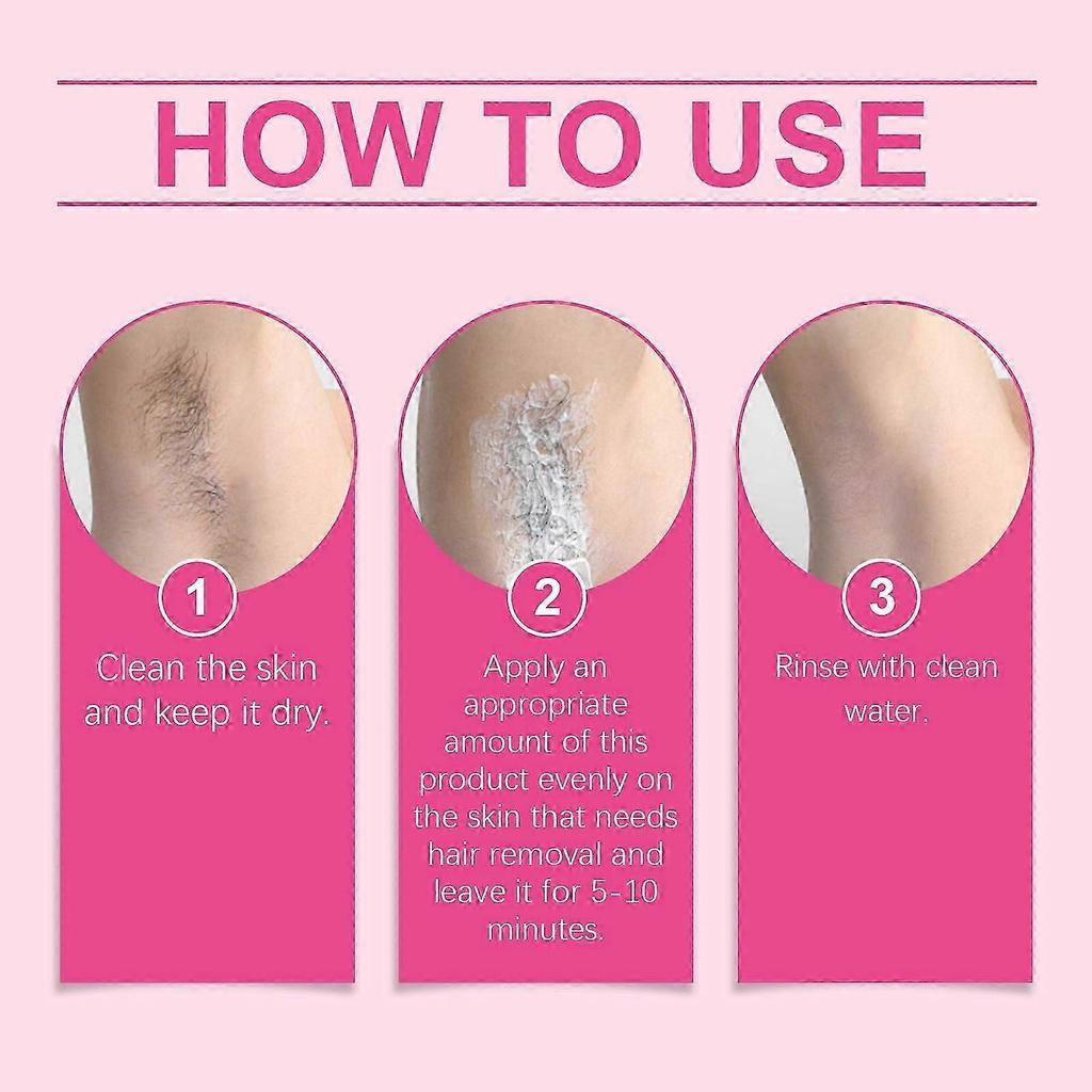 Gentle Hair Removal Cream for Sensitive Skin - Soothes, Moisturizes & Softens - Fast & Easy Hair Removal for Armpits, Legs & Body - 100g