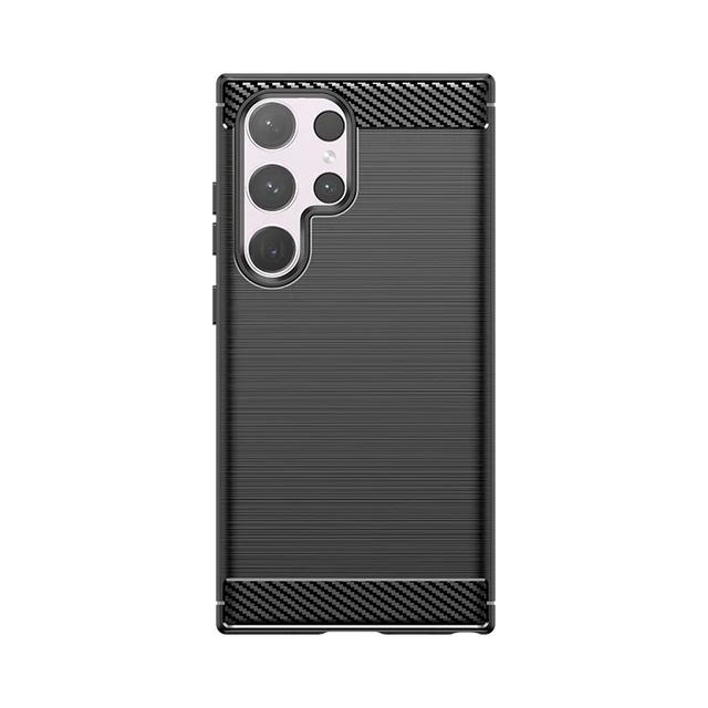 Pro Samsung Galaxy S24 Plus S 24+ S24Ultra Case Armor Carbon Fiber TPU Měkký silikonový zadní kryt Kryt telefonu