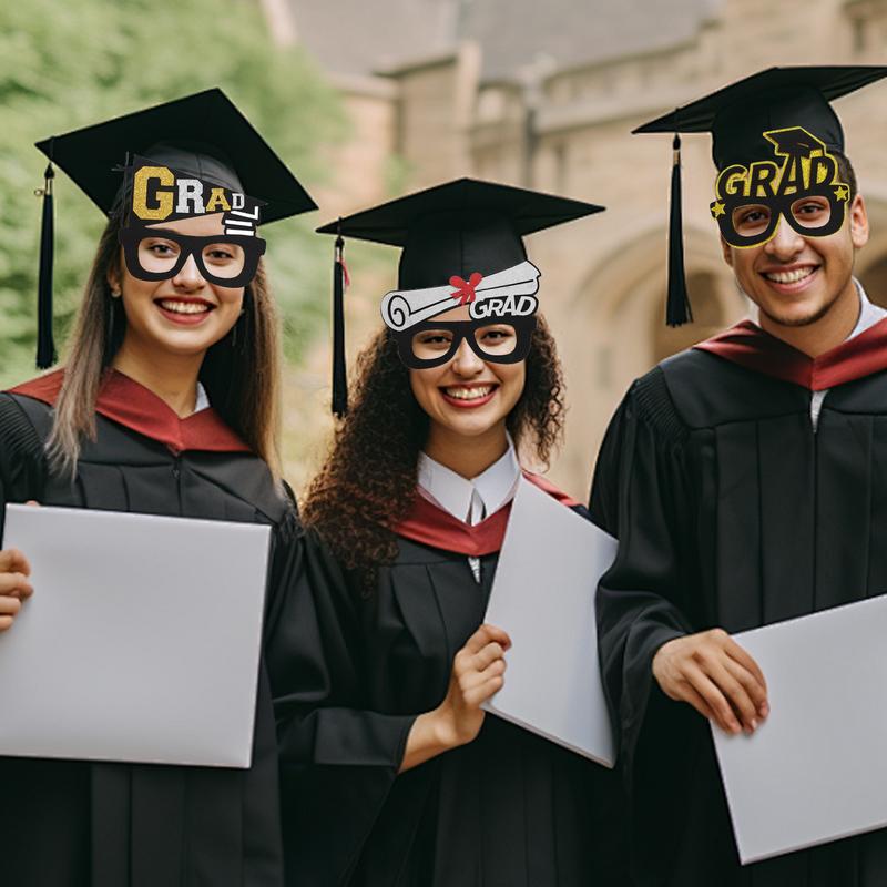 2025 Glasses Class Of 2025 Prom Photo Booth Props Decorative Grad Eyeglasses Booth Party Favors For Photoshoot Kids & Students