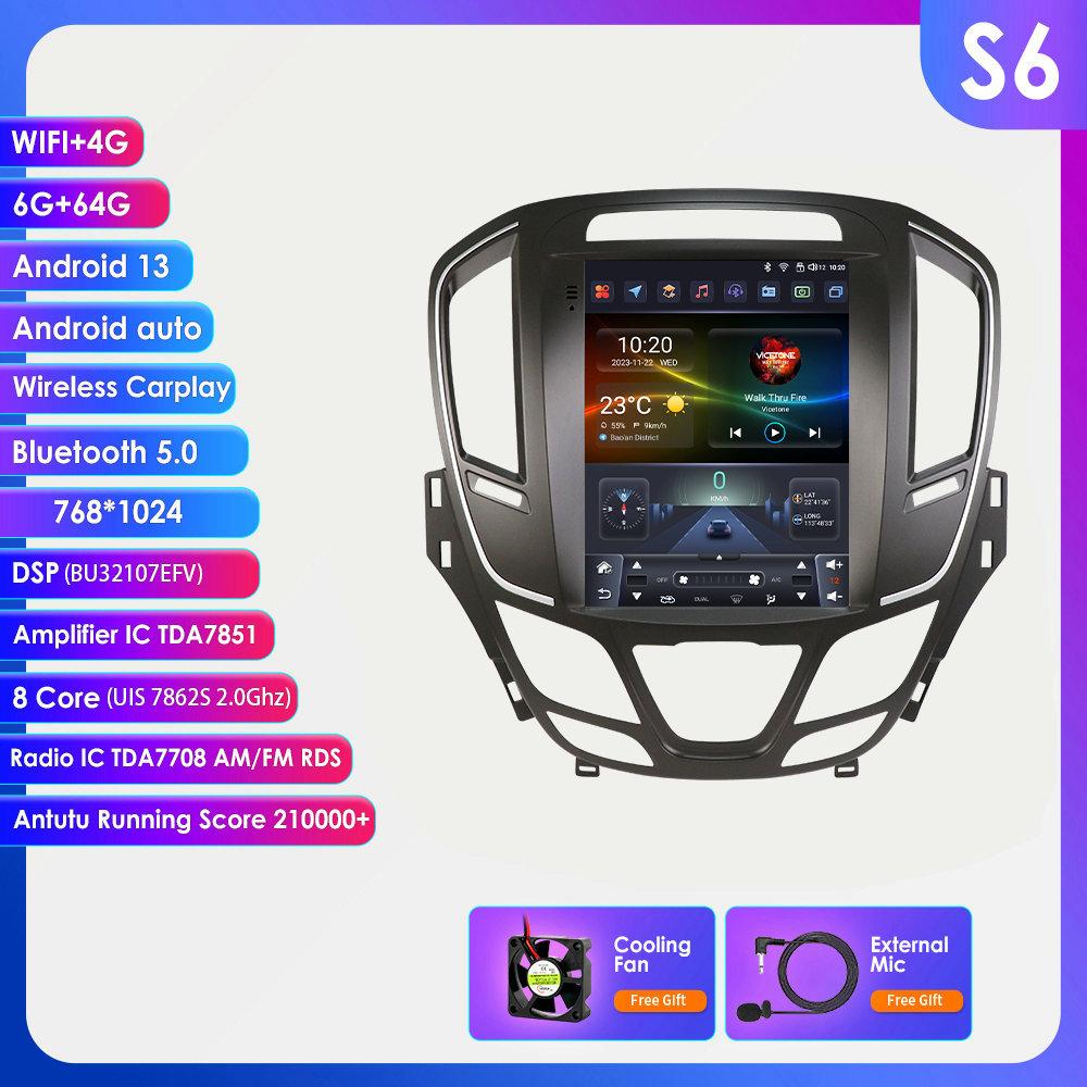 9.7inch Android 14 Car Radio Player for Opel Insignia Buick Regal 2014 - 2018 Carplay Auto Car Multimedia Stereo 7862 GPS
