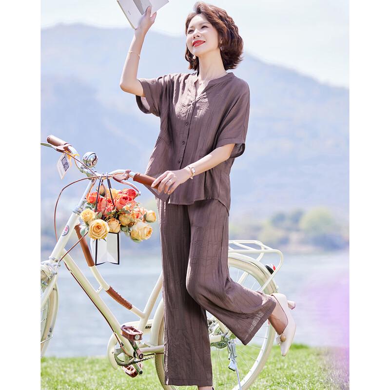 Women's Summer V-Neck Top & Capri Pants Set