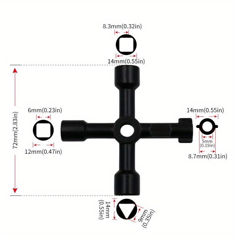 Multi-function Cross Spanner Mini Portable Three Hexagonal Internal Triangle Key Plumber's Spanner Quality Maintenance Tools
