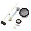 Fuel Gauge 2" 52mm Fuel Level Gauge Car Meter with Fuel Float Sensor White LED Light Black Rim Automotive Gauges 12V Car Gauge