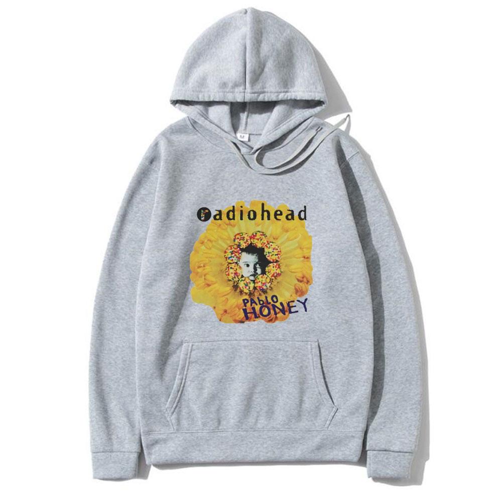 Thom YorkeEnglish Rock Band Hoodie Radiohead Pablo Honey Alternative RockIndie Hoody Men Women Funny Sweatshirt Hoodies S