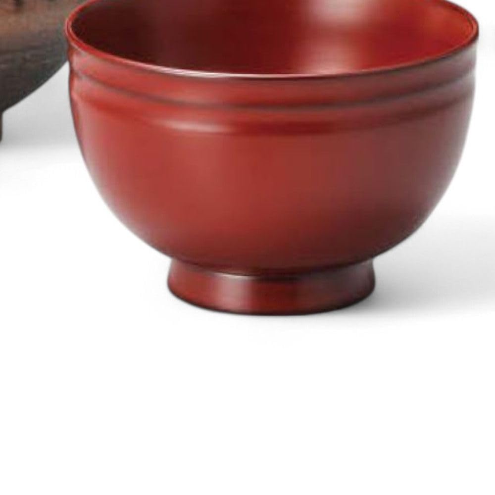 Set of 2 Lacquerware Ceramic Made in J-kitchens Bowls, Wooden, Hand-Painted, Japan, PID-528817