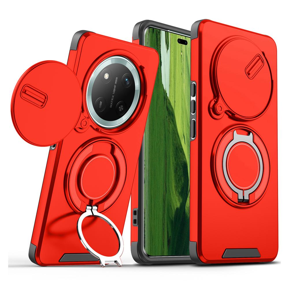 KEYSION 360° Ringständer Handyhülle für Honor X9c 5G X9c Smart Slide Kameraschutz Magnetische stoßfeste Abdeckung für Magic 7 Lite