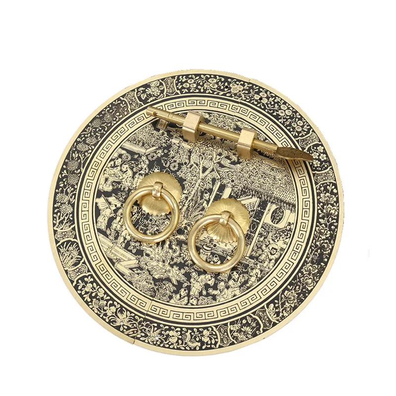 Chinese Antique Furniture Copper Fittings 140/180/240mm Cabinet Handle Shoe Bookcase Wardrobe Door Handle Retro Furniture