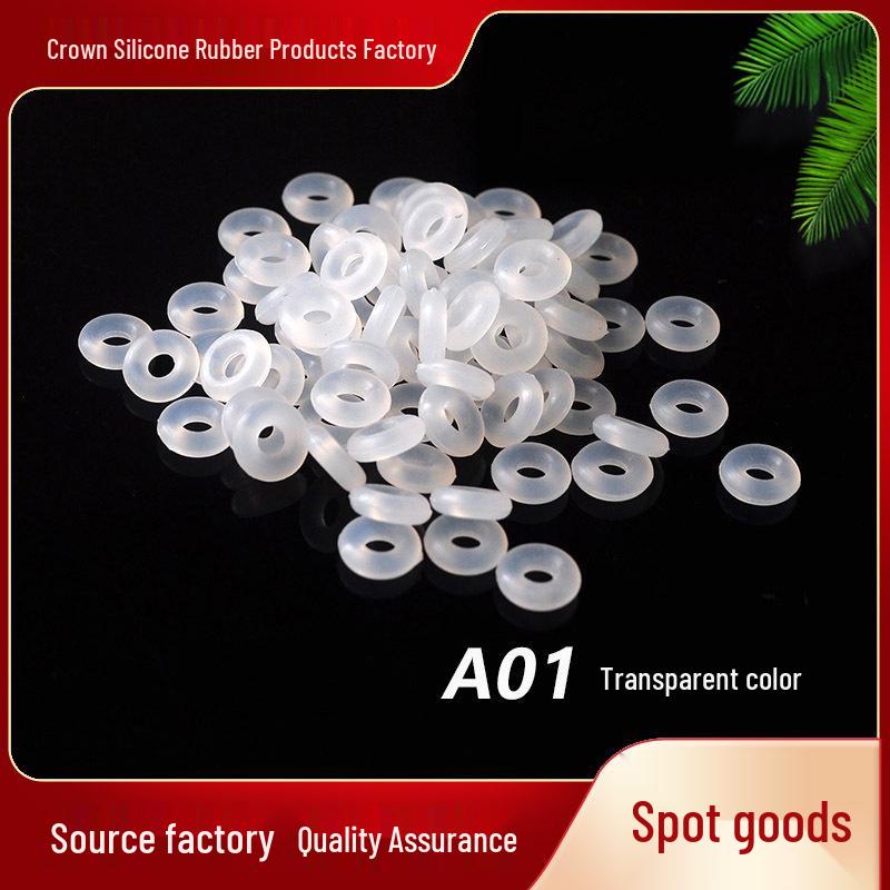 50-Piece Jade Silicone Spacer Rings for Bracelets, Chains, and Necklaces