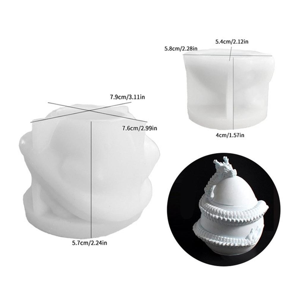 Candle Accessories Mold Candle Holder Mold Eggs Shape Flowerpot Mold Silicone Texture for Hand-Making Candlestick