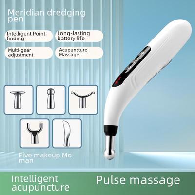 Rechargeable Meridian Pen: Electronic Acupuncture Massager with Intelligent Acupoint Search and Pulse Therapy.