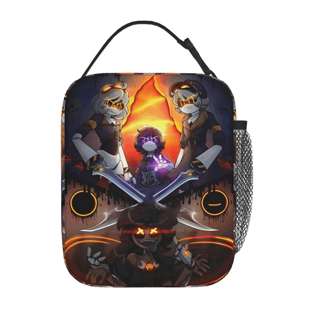 New Murder Drones Cartoon Lunch Bag For Unisex Lunch Box Casual Work Cooler Bag Portable Waterproof Thermal Tote Handbags