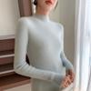 Women's Angora Red Slim-Fit Cashmere Sweater: New Autumn/Winter Style, Thickened Half-High Collar.