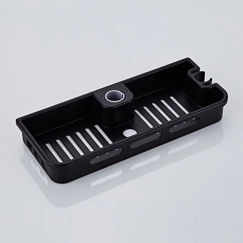 Shower Storage Holder Bathroom Shelf Pole Shelves Shampoo Tray Stand No Drilling Lifting Rod Shower Head Holder Rack Organizer