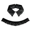 Breathable False Collar Accessory Openwork Pattern Pointed Collar for Women Sweater All Matching Neck Decoration