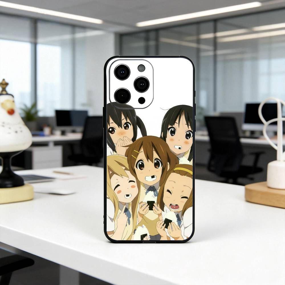 

K-K-ON Music Band girls Phone Case Silicone Soft For IPhone 17 16 15 14 13 12 11 X XR Plus Pro Max Plus iPhone17promax