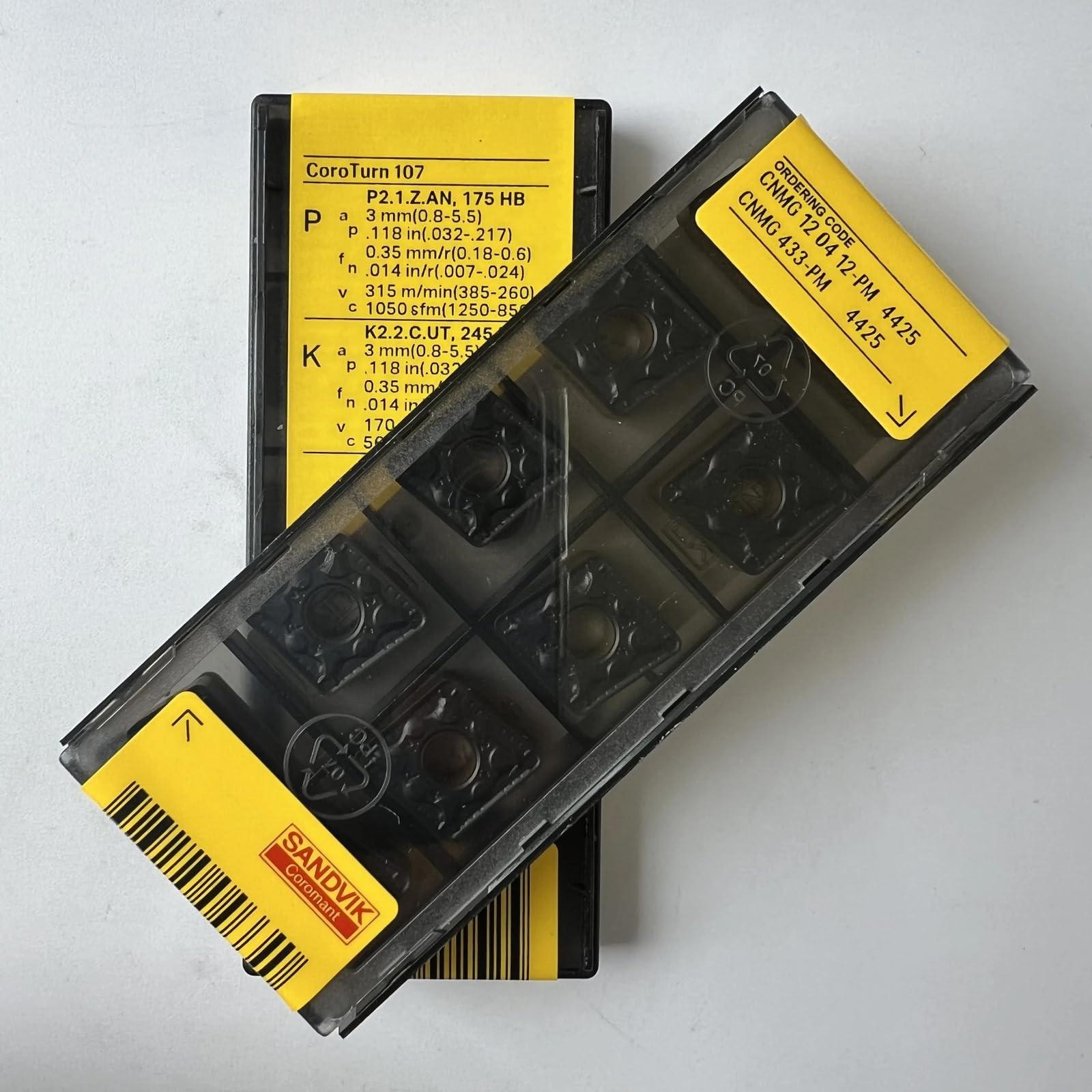 

Original Sandvik / CNMG120412-PM 4425 / CNC lathe carbide blade 10 Pcs