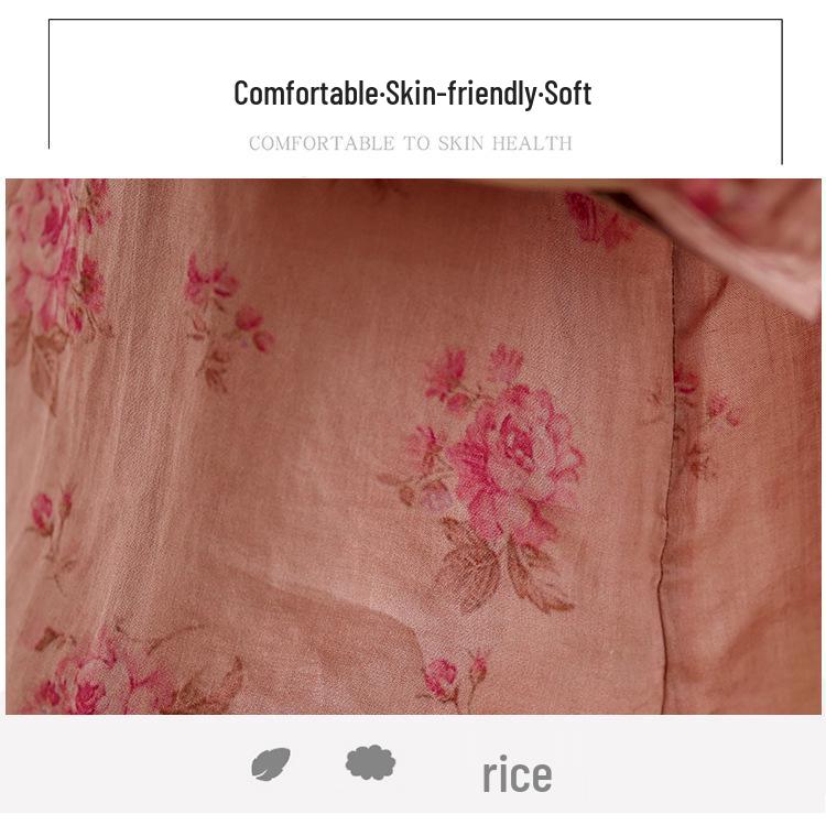 2025 Korean Style Plus Size Slimming Retro Shirt & Casual Cotton-Linen Pants Set for Women