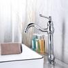 Antique Brass Basin Faucet Vessel Sink Faucet Deck Mounted Cold Hot Water Mixer Tap Bathroom Faucet Single Hole Taps 4 Colors
