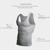 Men's 2026 Pure White Camisole Vest - Sweat-Absorbing Wide Shoulder Low-Cut Fashion Inner Wear