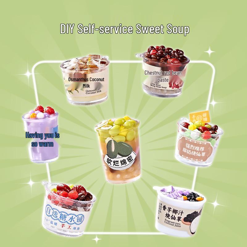 Xiaoling Toys Miniatur Süßigkeitenladen DIY Essensspielzeug für Mädchen ab 6 Jahren Geburtstagsgeschenk