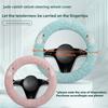 Car steering wheel cover winter short plush women's cute cartoon swan handlebar cover warm and non-slip
