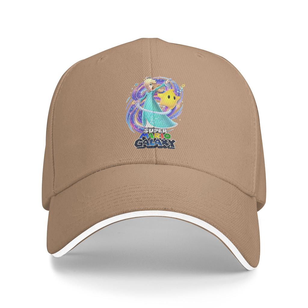 Rosalina Marios Galaxy Movie Baseball Cap Casual Sandwich Hat for Men Women Polyester Dad Hat Outdoor