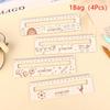 Wooden Size Children'S Learning Ruler For Back To School Season Children'S Commendation Gift For Back To School Season