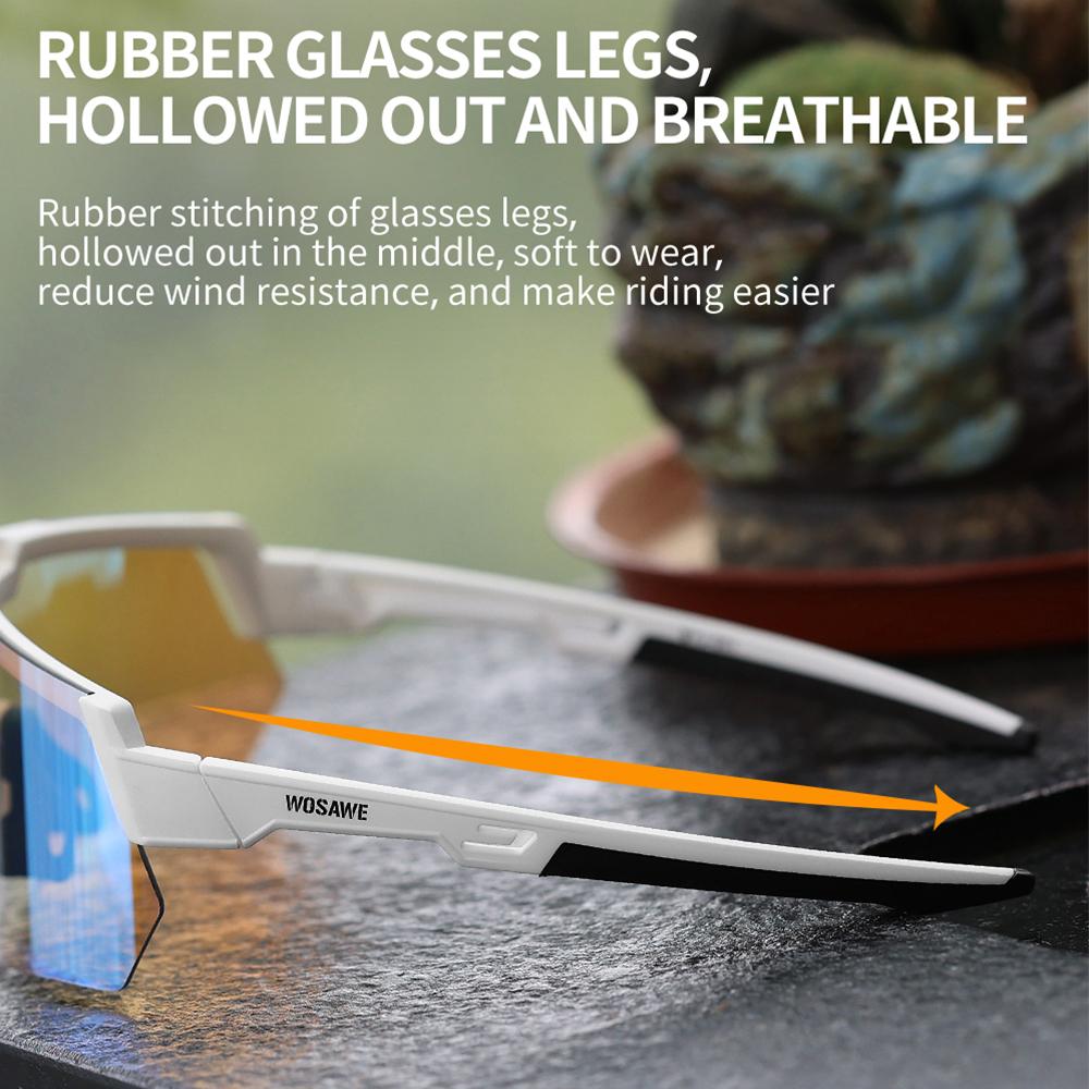WOSAWE Off-Road Cycling Sunglasses Outdoor Sport Glasses TR90 100%UV MTB Road Bicycle Eyewear