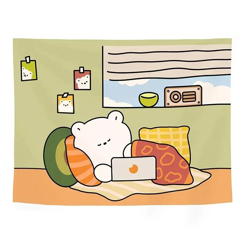 Милый художественный гобелен с изображением мультфильма — фото 13