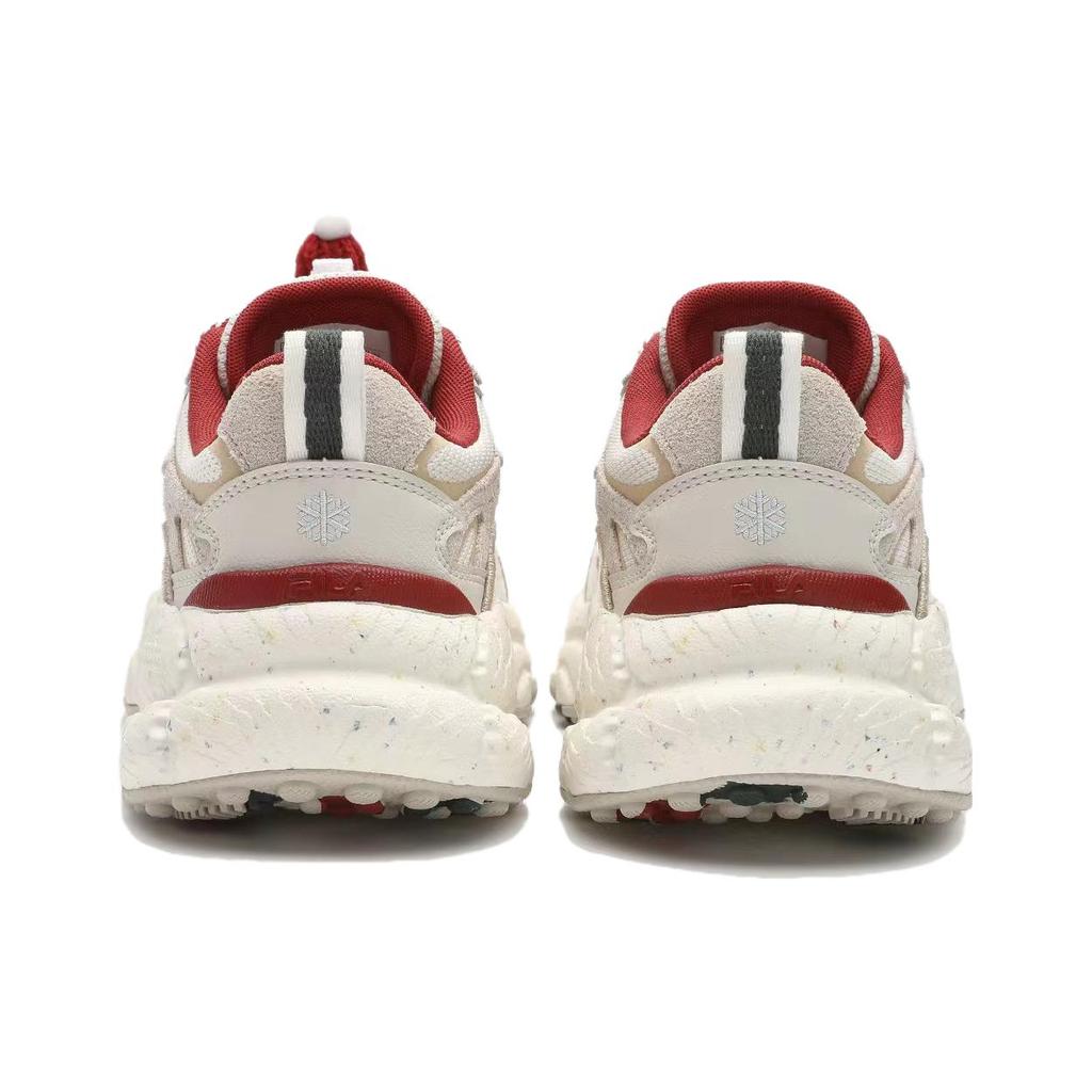 New FILA Fern Sneakers XMAS Low Top Chunky Sneakers Women's Beige Red F12W411120FWL