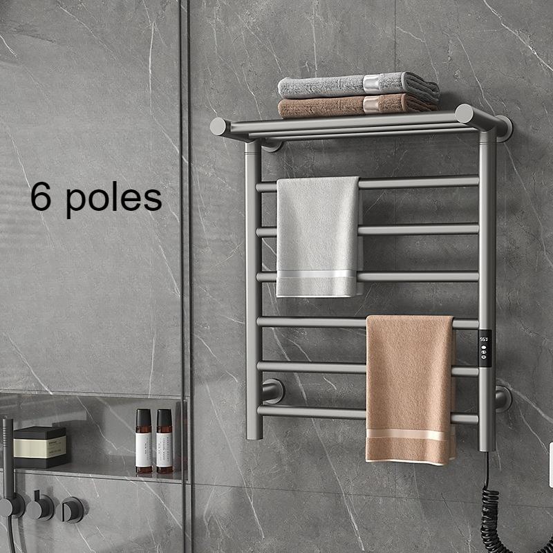 Electric Heated Towel Rail Smart Bathroom Towel Rack Stainless Steel Wall Thermal Towels Storage Racks Aesthetic Towels Heater