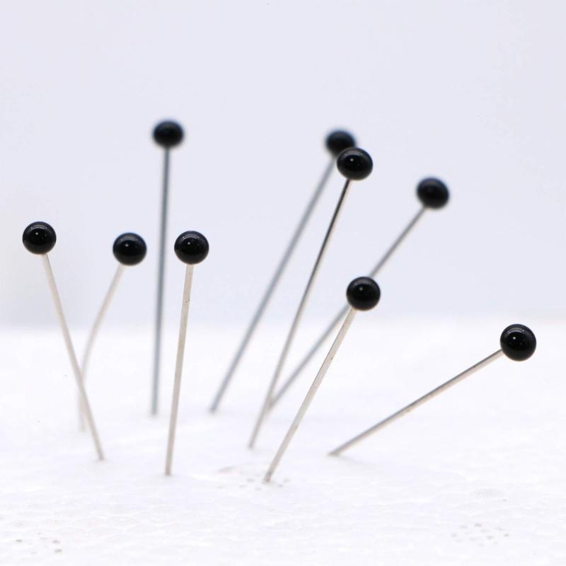 500PCS 4mm Round Glass Head Sewing Pins With Storage Box Mixed Color Dressmaking Pins For Quilting and Pattern Making