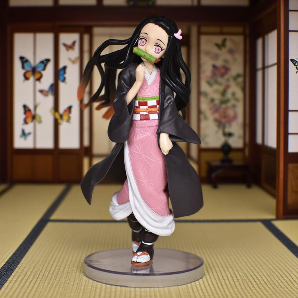 19cm/7.5in Anime Demon Slayer Figure Nezuko Figure Collection Statue Model Toy Gift