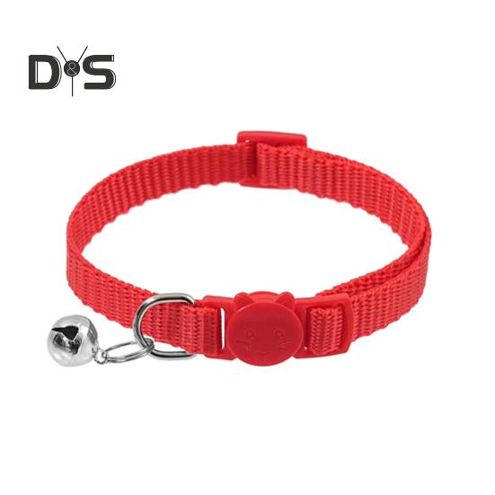 

Ошейник для кошек с колокольчиком, мягкий, безопасный ошейник для кошек с быстросъемной пряжкой, регулируемый нейлоновый ошейник для кошек и щенков красный