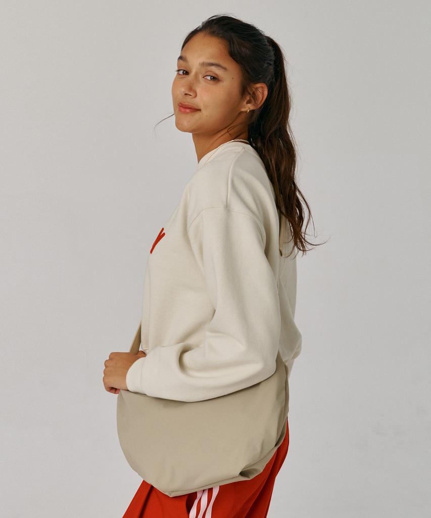 Paperboy Rounding Hobo Bag - Beige
