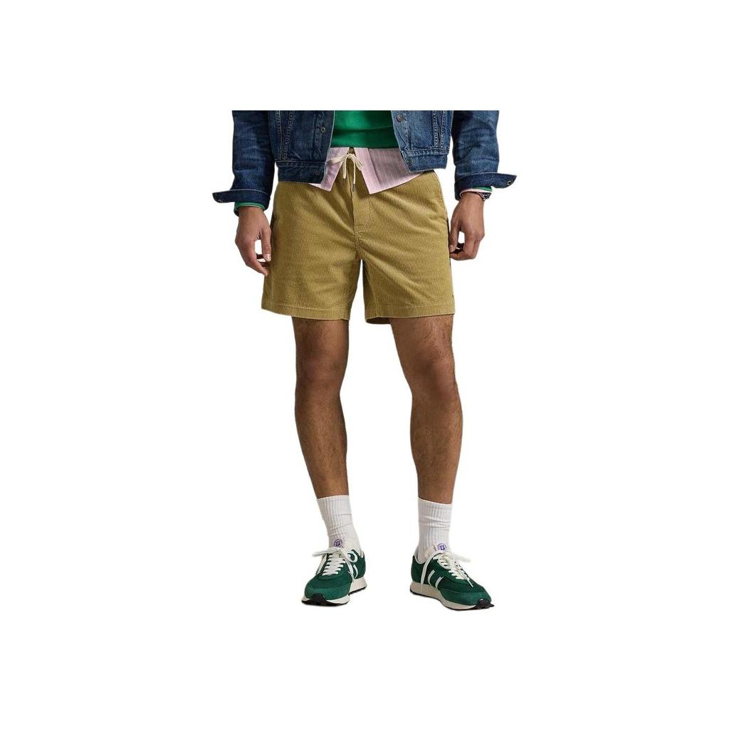 Polo Ralph Lauren Solid Drawstring Mid-Rise Casual Shorts Men Shorts Brown MNPOSHO14G20529-250