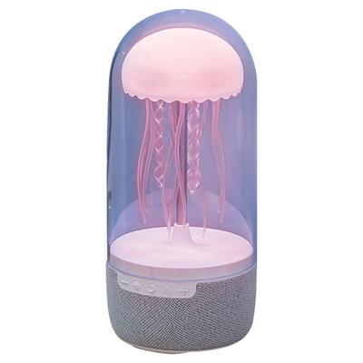 Creative Colorful Jellyfish Lamp Bluetooth-Compatible Speaker HiFi Stereo LED Jellyfish Light 1800mAh Floating Jellyfish Speaker